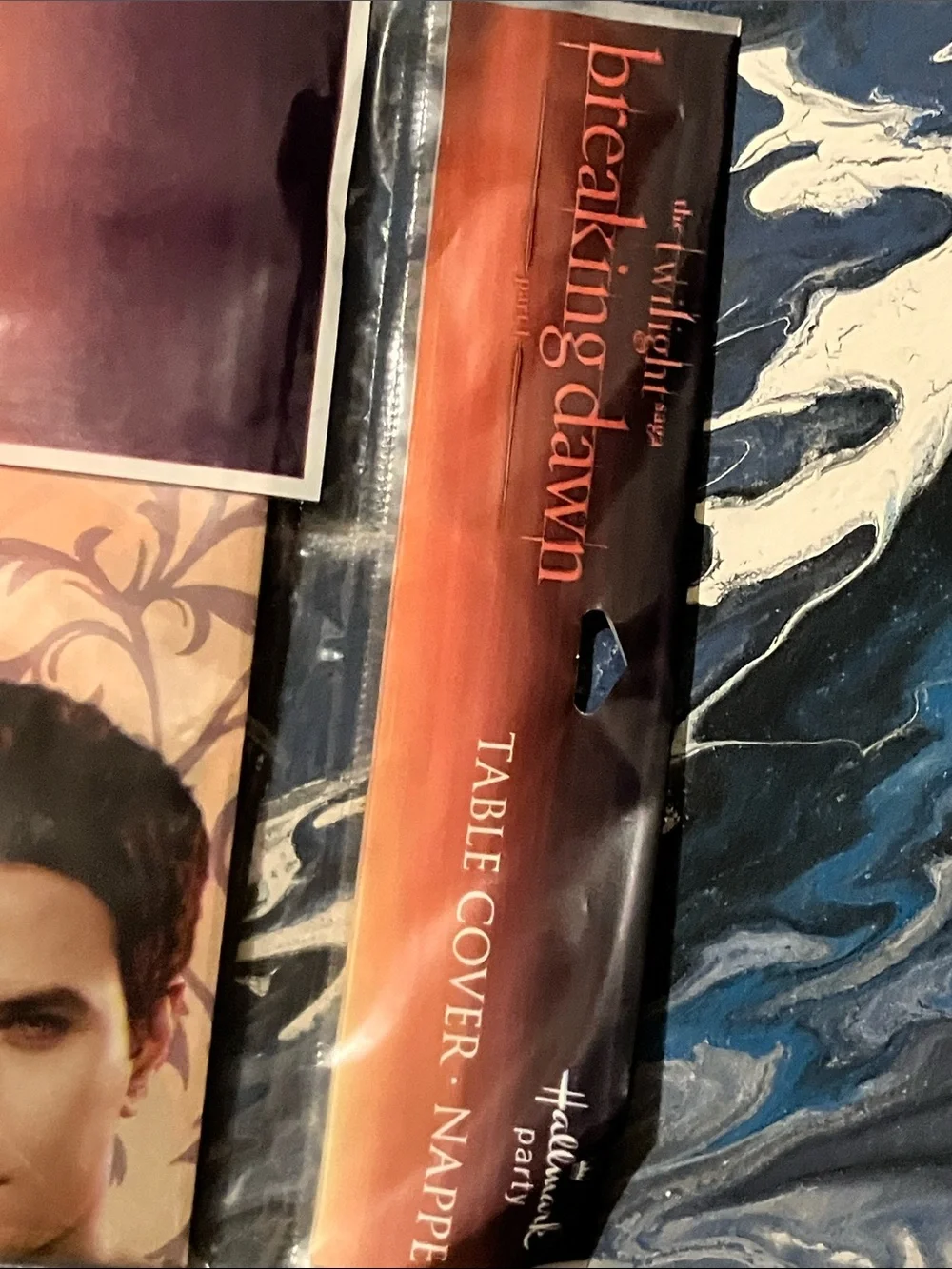 Hallmark Twilight Breaking Dawn Orange and Black Party Table Covers (2 Pack)